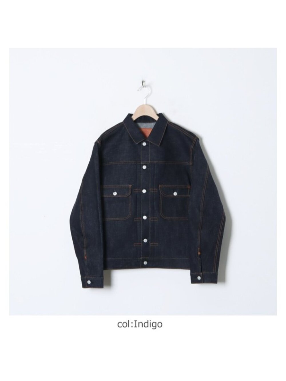 The Union The Bluest Overalls Japan Blue in Green Type II T-Back Denim Jacket 42